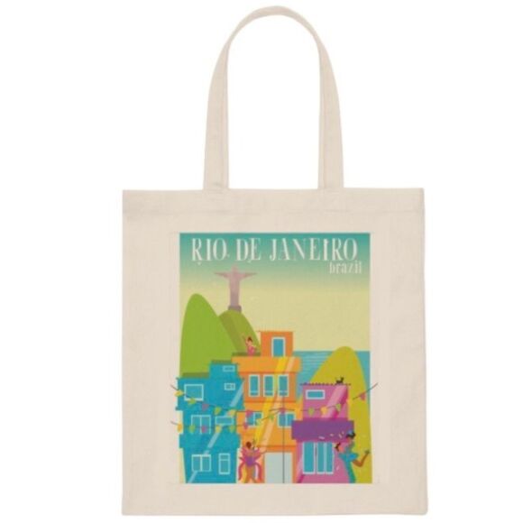 Colorful Rio de Janeiro Brazil Tote - Picture 1 of 3